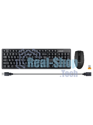 Комплект клавиатура+мышь A4Tech 3330N беспроводной, USB, 1200 DPI, чёрный