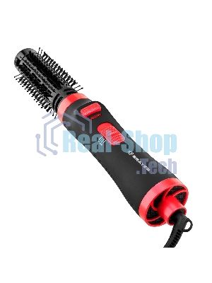Фен-щетка BRAYER BR3133RD черный/красный, 1000 Вт, 40 мм