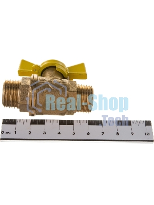 Кран шаровой для газа VALFEX 11Б27фтМ 1/2' НН ручка бабочка