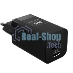 Сетевое зарядное устройство MORE CHOICE NC85a 1USB+1Type-C 3.0A PD 20W+QC3.0 Type-C Type-C, черный