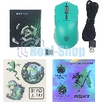 Мышь беспроводная/проводная Raskat MG009WR зеленый, 5000 dpi, радиоканал, USB, кнопки - 7