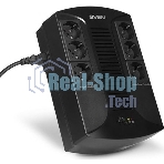 Источник бесперебойного питания SVEN UP-L1000E 1000VA/500W (6 розеток: 3х UPS/сетевой фильтр+3 x сетевой фильтр)