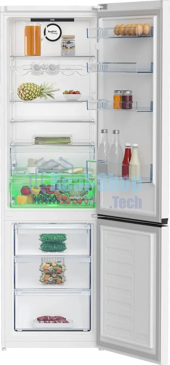 Холодильник Beko B3RCNK402HW белый двухкамерный 257/100л морозилка снизу