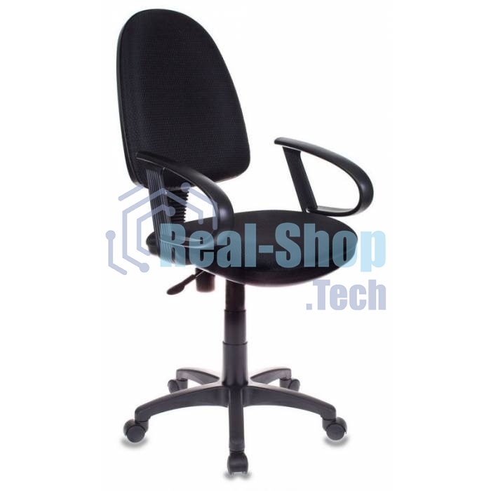 Кресло Бюрократ CH-300/BLACK черный, экокожа, 120 кг, механизм качания
