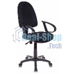 Кресло Бюрократ CH-300/BLACK черный, экокожа, 120 кг, механизм качания