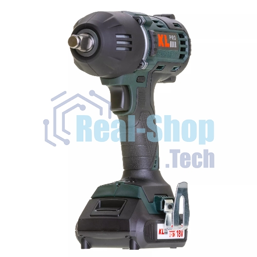Профессиональный бесщеточный гайковерт аккумуляторный KLPRO KLSS18BH-20 (18В, Li-ion-2шт, 2.0Ач, 400Нм, 2 скорости, подсветка,З/У,в кейсе)