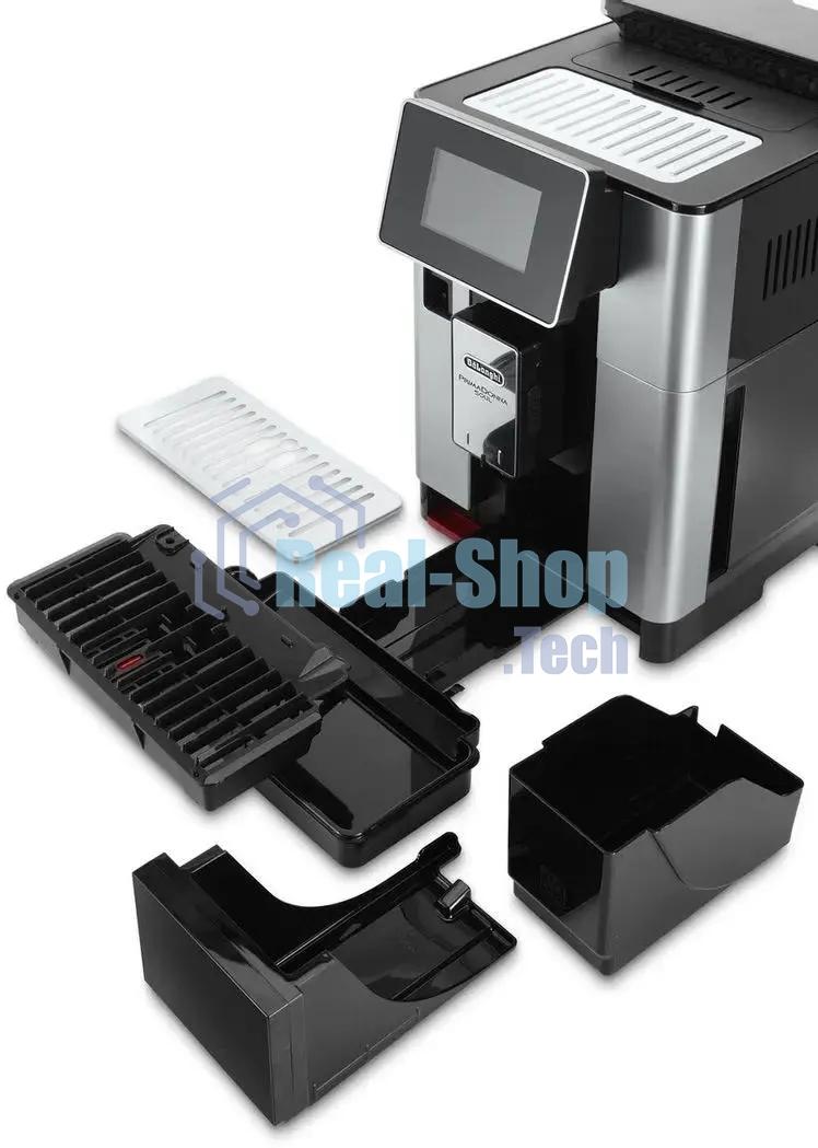 Кофемашина DeLonghi ECAM610.55.SB 1450Вт черный/серебристый