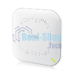 Точка доступа Zyxel NebulaFlex NWA50AX PRO, WiFi 6, 802.11a/b/g/n/ac/ax (2,4 и 5 ГГц), MU-MIMO, антенны 3x3, до 575+2400 Мбит/с, 1xLAN 2.5GE, PoE, без поддержки Captive portal и WPA-Enterprise, защита от 4G/5G, БП в комплекте