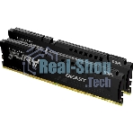 Оперативная память Kingston Fury Beast, DDR5, 32Gb (2x16Gb), 6400MHz, CL32, DIMM, с радиатором, черный