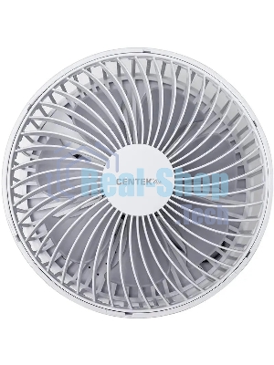 Вентилятор Centek CT-5043 белый, настольный, 8.5 Вт, 4 скорости, 15 см