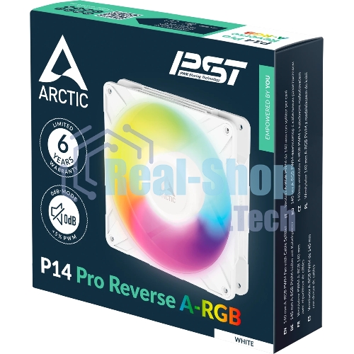Вентилятор в корпус Arctic Cooling Вентилятор корпусной ARCTIC P14 Pro Reverse A-RGB White (ACFAN00324A)