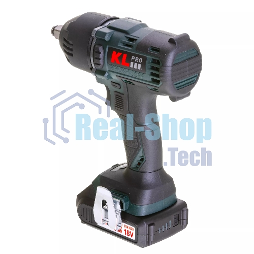 Профессиональный бесщеточный гайковерт аккумуляторный KLPRO KLSS18BH-20 (18В, Li-ion-2шт, 2.0Ач, 400Нм, 2 скорости, подсветка,З/У,в кейсе)