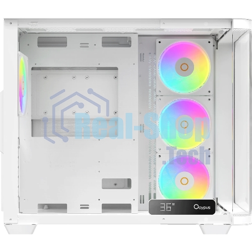 Компьютерный корпус Ocypus Iota C70 WH Curve ARGB Digital ATX без БП (Iota-C70-WHD400CD-GL)