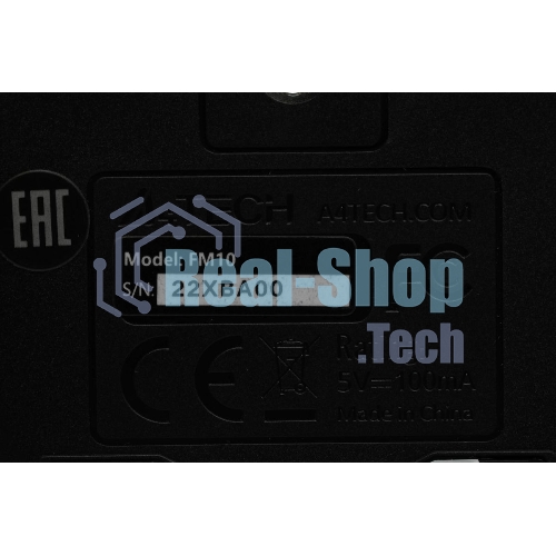 Мышь проводная A4Tech Fstyler FM10 черный/синий, 1600 dpi, USB, кнопки - 4
