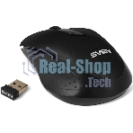 Мышь беспроводная SVEN RX-425W черный, 1600 dpi, радиоканал, USB, кнопки - 6