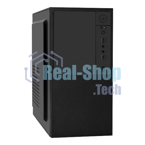 Компьютерный корпус Minitower ExeGate BAA-308U2-AAA400 (mATX, БП AAA400 с вент. 8см, 1хUSB+2хUSB 3.0, HD Audio, черный)