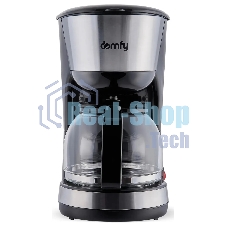 Кофеварка капельная Domfy metal DSM-CM301 1000Вт черный/серебристый