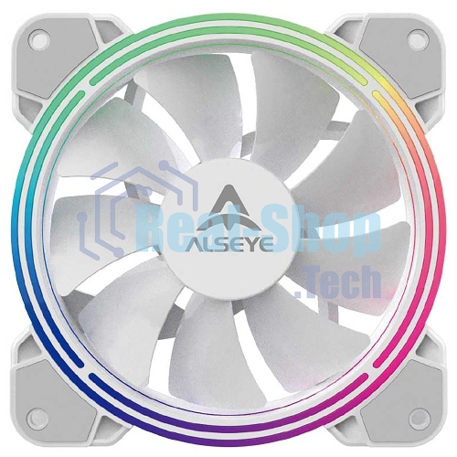 Вентилятор для корпуса Alseye Halo 4.0-W kit (3шт.) белый, 120 мм, 1300 об/мин, 24.8 дБ, 4 pin