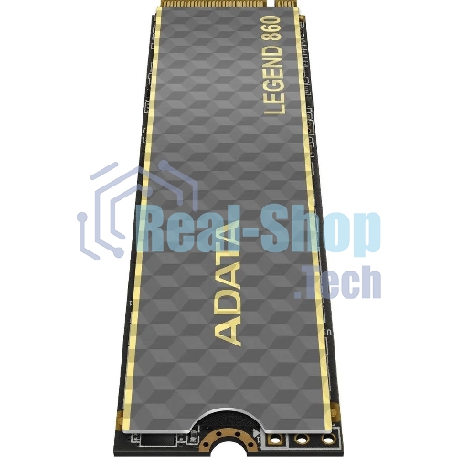 Накопитель SSD ADATA LEGEND 860, 1Tb, PCIe 4.0 x4, 2280, NVMe, R/W 6000/4000, с радиатором