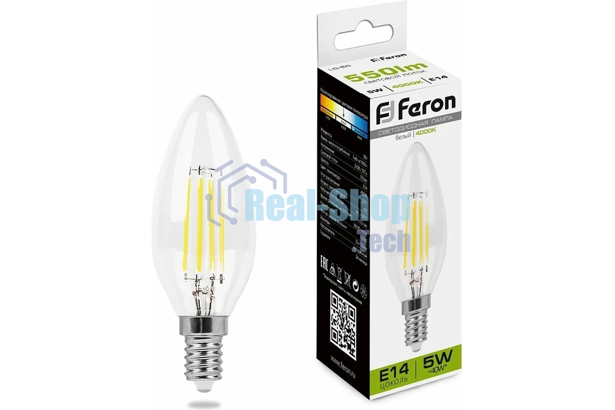 Лампа светодиодная Feron LB-58 5W 230V E14 4000K