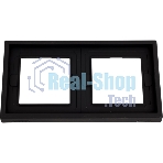 Рамка 2-м ArtGallery IP44 карбон SE GAL441002