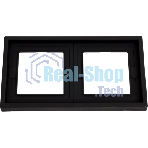 Рамка 2-м ArtGallery IP44 карбон SE GAL441002