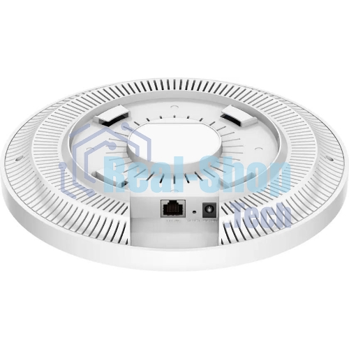 Точка доступа AX3000 Dual Band Ceiling Mount Wi-Fi 6 Access Point, Chipset MT7981, 802.11ax/ac/a/b/g/n, 2402Mbps at 5GHz + 574Mbps at 2.4GHz, 1 x 2.5G RJ45 Port, MU-MIMO, Support 12V DC or 802.3at PoE or Passive PoE, Internal Antennas, 48V passive PoE adapter included, Cudy Mesh Support