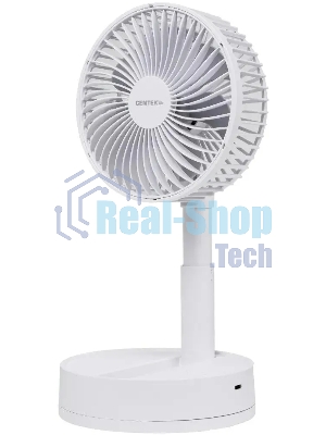 Вентилятор Centek CT-5043 белый, настольный, 8.5 Вт, 4 скорости, 15 см