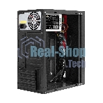 Компьютерный корпус Minitower ExeGate BAA-403-UNS350 (mATX, БП UNS350 с вент. 12см, 2*USB, HD Audio, черный)