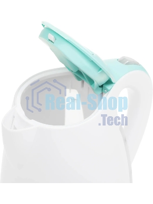 Электрочайник Blackton Bt KT1702P белый/зеленый, 1.7 л, 2200 Вт, скрытый нагревательный элемент