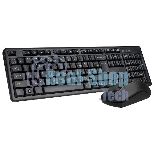 Комплект клавиатура+мышь A4Tech 3330N беспроводной, USB, 1200 DPI, чёрный