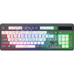 Клавиатура Oklick 731G проводная, USB Type-A, серый/белый