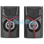 Акустическая система 2.0 Qumo TRON AS007, 10 ВТ, объемное звучание, RGb подсветка, USB/Jack 3,5мм