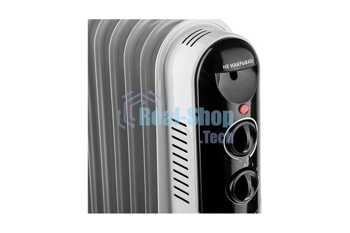 Обогреватель масляный Neoclima NC 9307 белый/черный, 1500 Вт, 15 м2, термостат 28742
