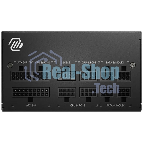 Блок питания MSI MAG A850GL PCIE5, 850W, 80 PLUS Gold, полностью модульный, ATX 3.0, PCIE5