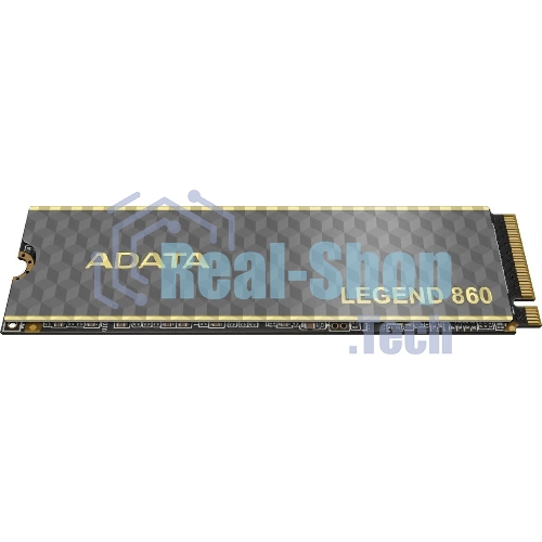 Накопитель SSD ADATA LEGEND 860, 1Tb, PCIe 4.0 x4, 2280, NVMe, R/W 6000/4000, с радиатором