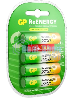 Аккумулятор GP 270AAHC3/1RGY-2CRCB4 32/320 AA NiMH 2600mAh (промо:3+1) (4шт)