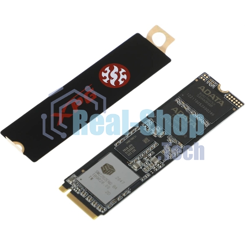 Накопитель SSD XPG SX8200 Pro, 512 Gb, PCIe 3.0 x4, M.2 2280, NVMe, R/W 3350/2350, с радиатором