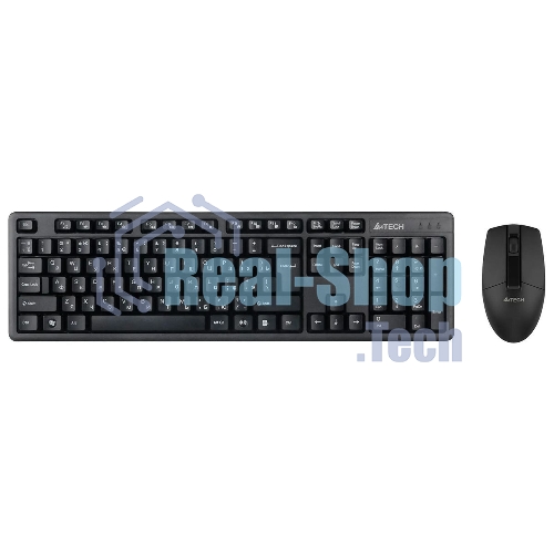 Комплект клавиатура+мышь A4Tech 3330N беспроводной, USB, 1200 DPI, чёрный