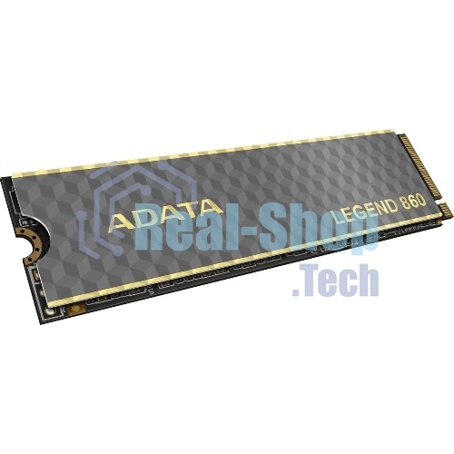 Накопитель SSD ADATA LEGEND 860, 1Tb, PCIe 4.0 x4, 2280, NVMe, R/W 6000/4000, с радиатором