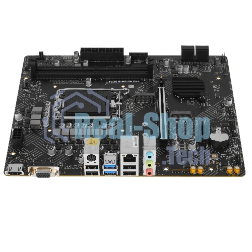 Материнская плата MSI PRO H610M-B, LGA1700, Intel H610, 2xDDR5, 4xSATA, 1xM.2, 1xPCIe 4.0 x16, 1xPCIe x1, 1xHDMI, 1xDP, 1x1Gb LAN, 2xUSB 3.2 Gen 1, 4xUSB 2.0, 3x3.5 мм, 7.1, micro-ATX