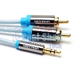 Кабель Vention аудио Jack 3,5 мм M/2RCA M - 3 м черный