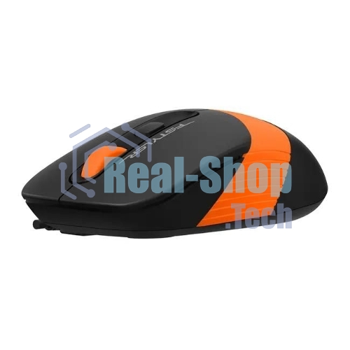 Комплект клавиатура+мышь A4Tech FStyler F1010 проводной, USB, 1600 DPI, чёрный/оранжевый
