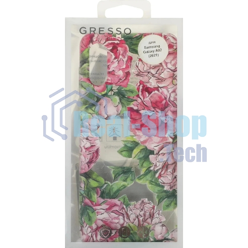 Чехол (клип-кейс) Gresso Air, для Samsung Galaxy A02, прозрачный/рисунок gr17aaae9158