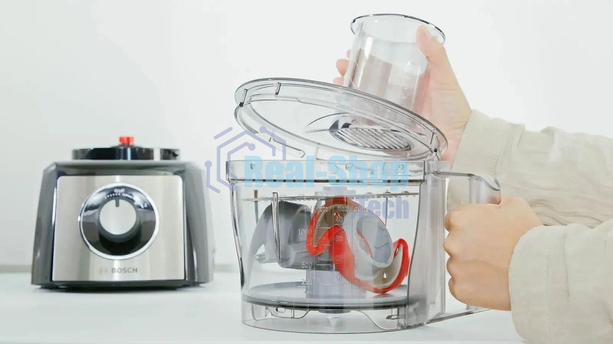 Кухонный комбайн Bosch MCM3501M 800 Вт, Скорости: 2, Блендер 1 л, Чаша 2.3 л, черный/серебристый
