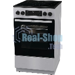 Плита электрическая Gorenje GEC5C41SG серый, конфорок 4 электрических, духовка 70 л, 50 см x 85 см x 59.4 см (без крышки)