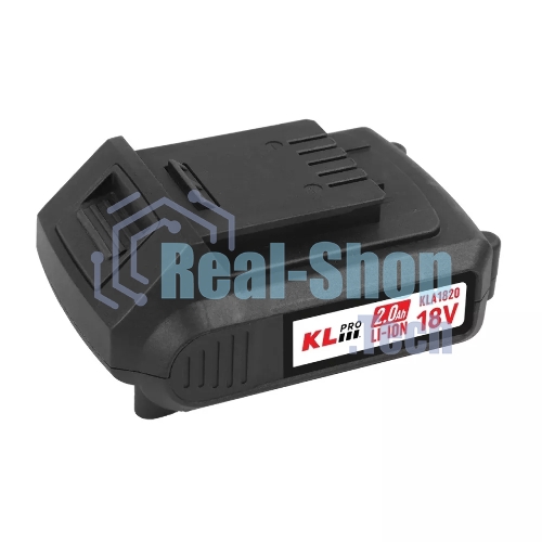 Профессиональный аккумулятор Li-ion 18 В/2,0 Ач Klpro KLA1820 (18 В/2,0 Ач) подходит для любого инструмента 18В Klpro