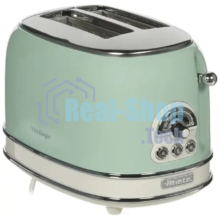 Тостер Ariete Vintage 155 зелёный, 810 Вт, 2 слота