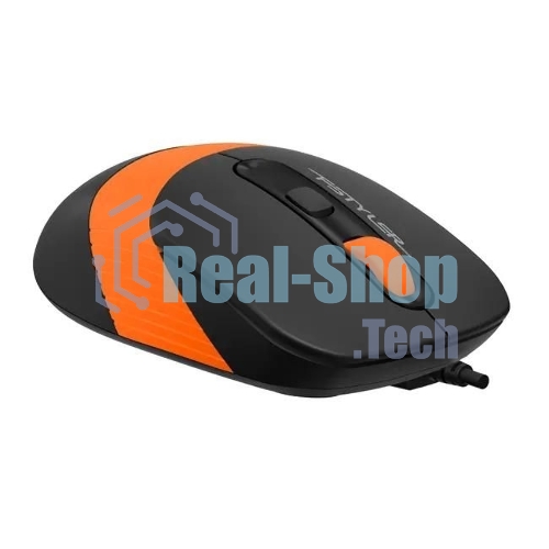 Комплект клавиатура+мышь A4Tech FStyler F1010 проводной, USB, 1600 DPI, чёрный/оранжевый