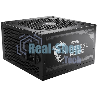 Блок питания MSI MAG A850GL PCIE5, 850W, 80 PLUS Gold, полностью модульный, ATX 3.0, PCIE5